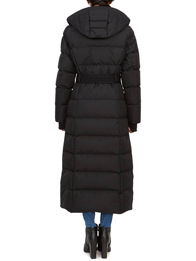 Cloud Belted Hooded Long Padded Black - MOOSE KNUCKLES - BALAAN 9