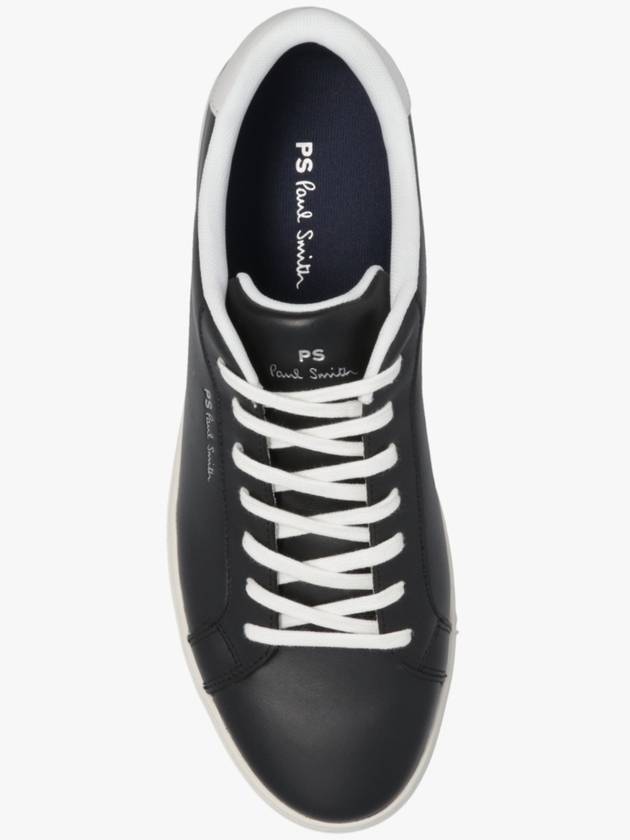 Rex Stripe Logo Low Top Sneakers Black - PAUL SMITH - BALAAN 7