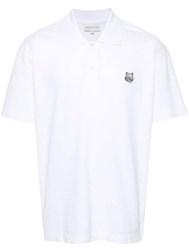 Maison Kitsuné Bold Fox Head Patch Comfort Polo Clothing - MAISON KITSUNE - BALAAN 1