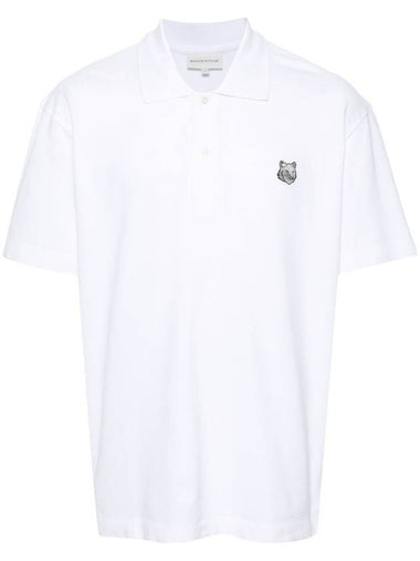 Maison Kitsuné Bold Fox Head Patch Comfort Polo Clothing - MAISON KITSUNE - BALAAN 1