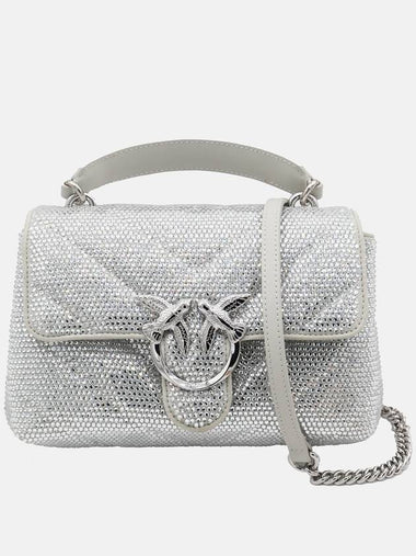 Pinko Silver Leather Handle Bag - PINKO - BALAAN 1