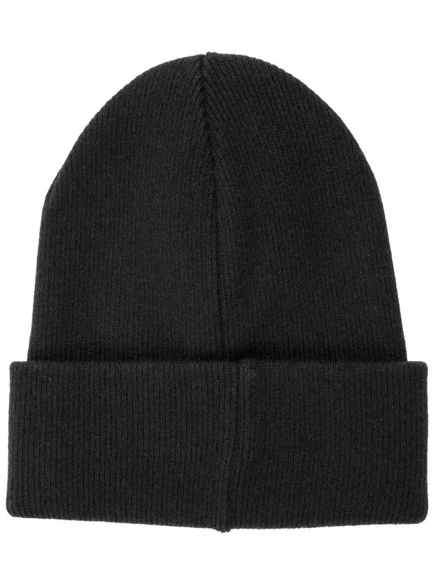 Rib Knit Wool Beanie Black - DSQUARED2 - BALAAN 4