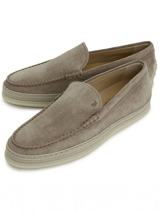 Men's Suede Slip-ons Loafers Beige - TOD'S - BALAAN 2