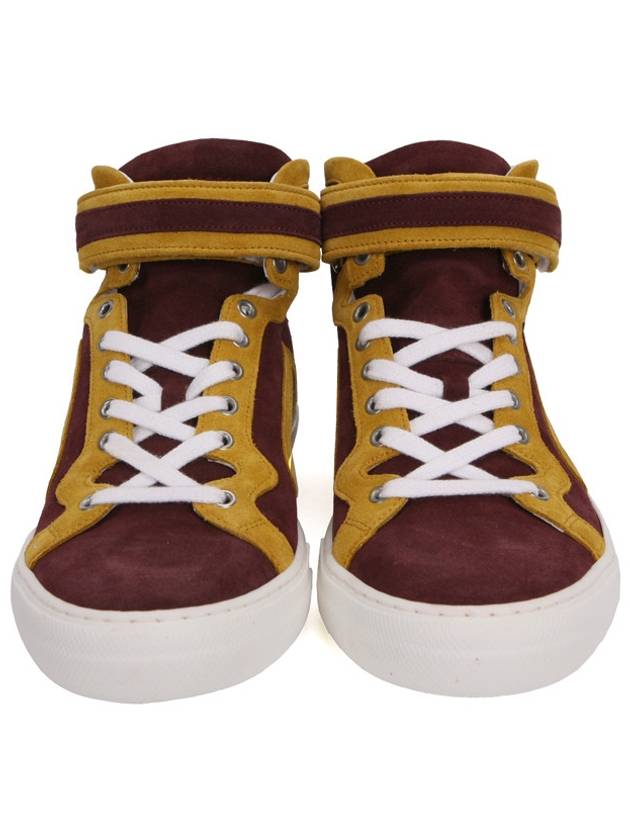 Men's High Top Sneakers 101 TRIM WINE YELLOW - PIERRE HARDY - BALAAN 3