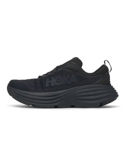 Bondi 8 Wide Low Top Sneakers Black - HOKA ONE ONE - BALAAN 2