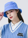 Script color bucket hat BLUE - MONBIRDIE GOLF - BALAAN 6