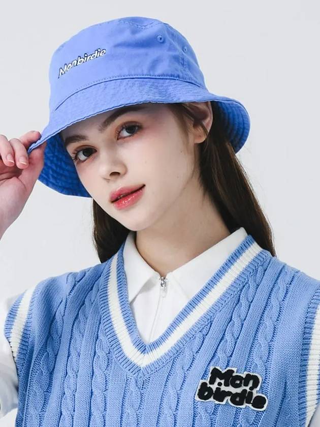 Script color bucket hat BLUE - MONBIRDIE GOLF - BALAAN 4