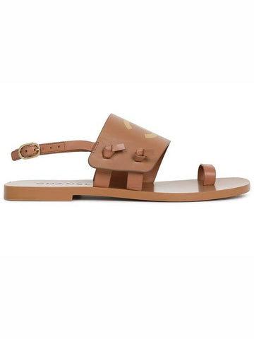 Brown CC Logo Sandals G36885 - CHANEL - BALAAN 1