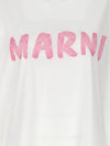 Logo Lettering Boxy Fit Short Sleeve T-Shirt White - MARNI - BALAAN 5