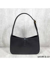 Le 5 A 7 Smooth Leather Hobo Shoulder Bag Black - SAINT LAURENT - BALAAN 4