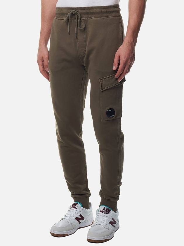 Brushed Emerized Diagonal Fleece Cargo Track Pants Beige - CP COMPANY - BALAAN 3