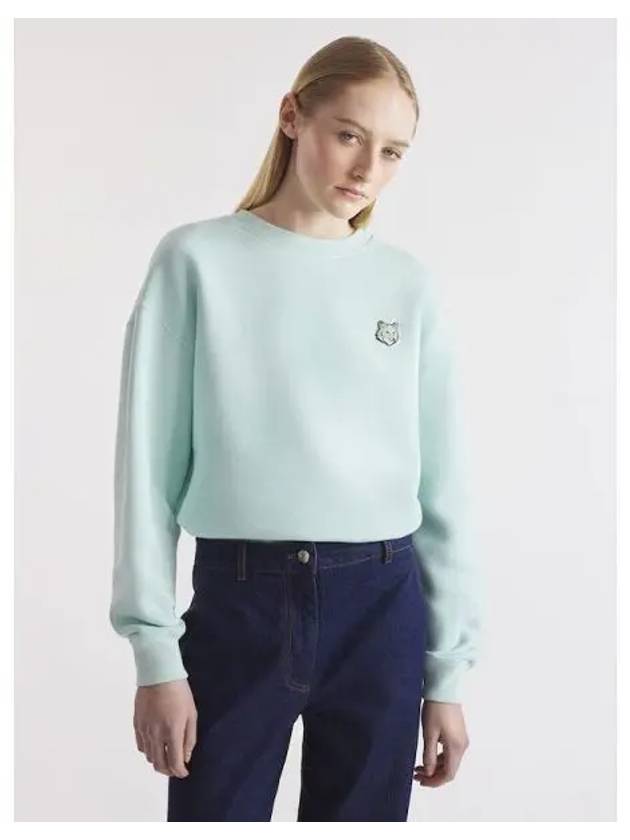 Women s Foxhead Patch Comfort Sweatshirt Pepp Mint Domestic Product GM0024072937367 - MAISON KITSUNE - BALAAN 1