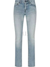 Slim Fit Straight Jeans Blue - SAINT LAURENT - BALAAN 2