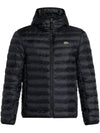 Water Repellent Hood Quilted Puffed Jacket Black - LACOSTE - BALAAN 1