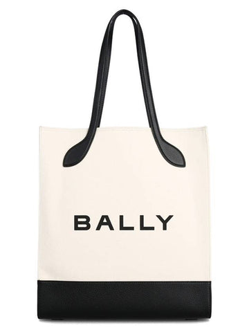 Bar Tote Bag Natural Black - BALLY - BALAAN 1