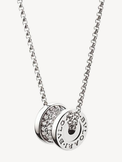 B.Zero1 Round Pendant Necklace Silver - BVLGARI - BALAAN 2