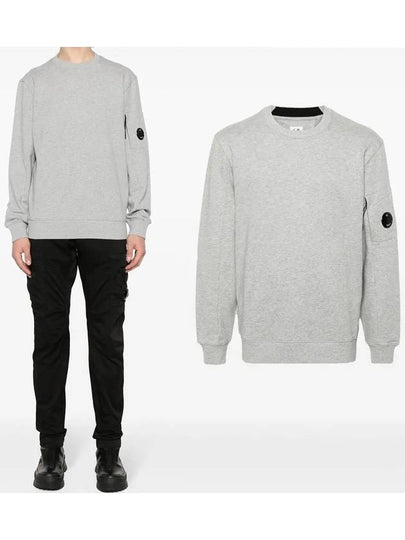 Diagonal Raised Fleece Sweatshirt Grey - CP COMPANY - BALAAN 2