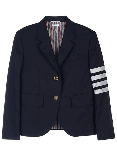 Plain Weave Suiting Classic 4 Bar Jacket Navy - THOM BROWNE - BALAAN 2