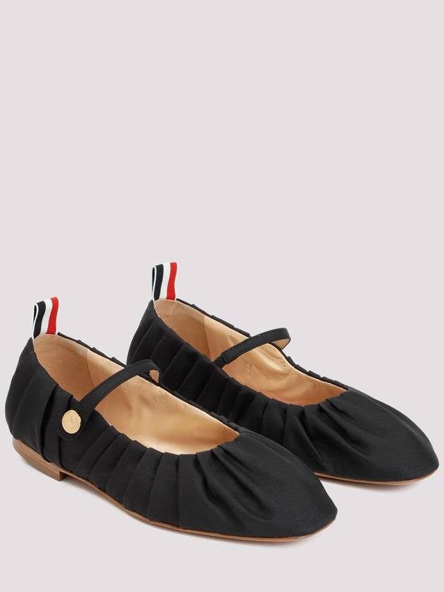 Silk Taffeta Thom John Ruched Ballerina Black - THOM BROWNE - BALAAN 4