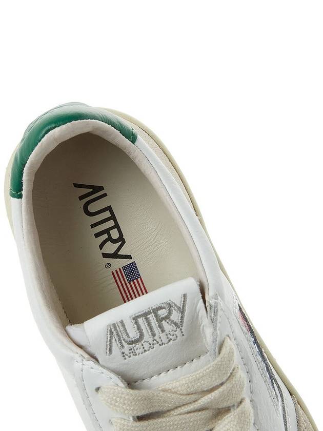 Medalist Suede Green Tab Low Top Sneakers White Beige - AUTRY - BALAAN 8