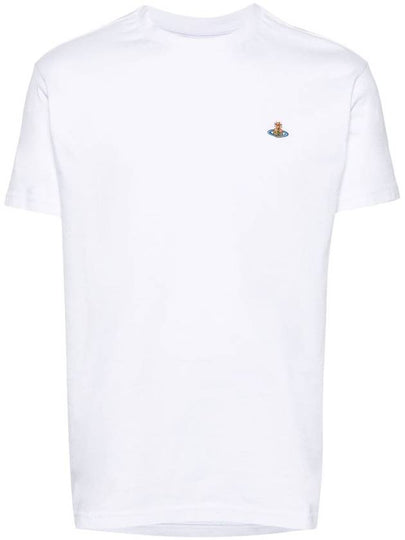 ORB Logo Cotton Short Sleeve T-Shirt White - VIVIENNE WESTWOOD - BALAAN 2