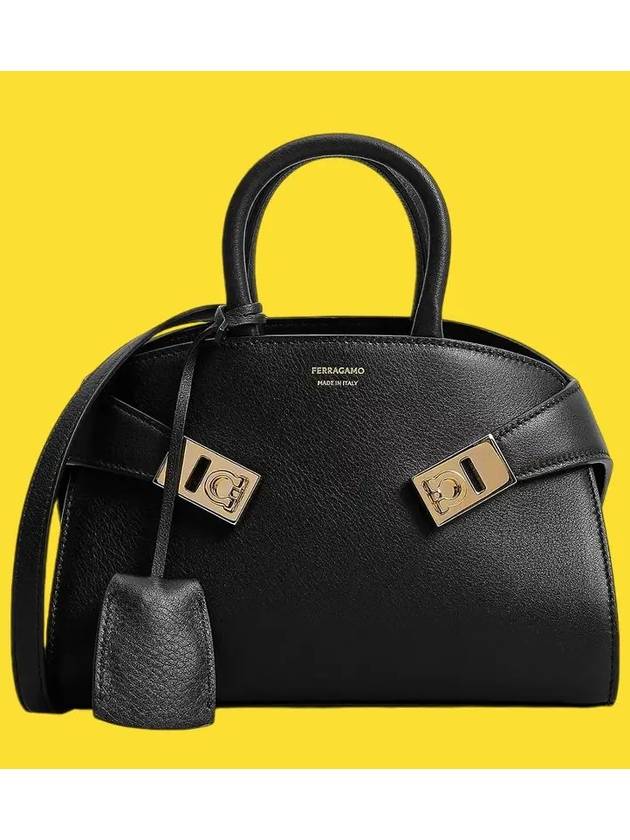 Hug Mini Bag Black - SALVATORE FERRAGAMO - BALAAN 9