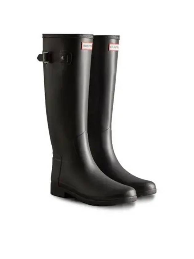 Women s Original Refined Tall Rain Boots Black - HUNTER - BALAAN 1