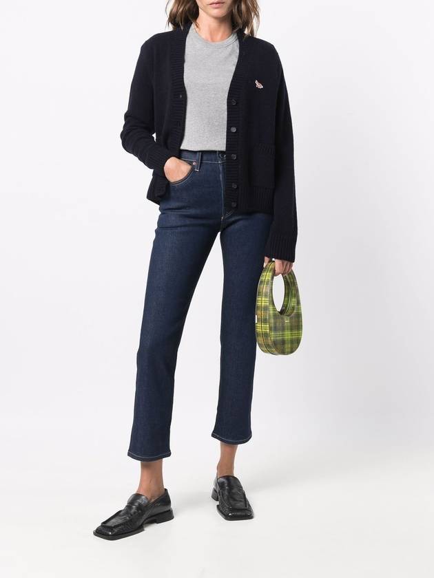 Baby Fox Patch Boxy Cardigan Navy - MAISON KITSUNE - BALAAN 3