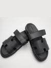 Chypre Calfskin Sandals Black - HERMES - BALAAN 7