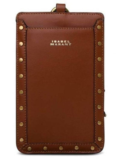 Tieli Phone Holder Brown - ISABEL MARANT - BALAAN 2