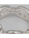 Small Chaine D'Ancre Enchainee Ring Silver - HERMES - BALAAN 4