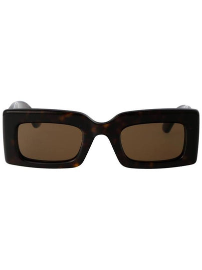 Eyewear Bold Tortoiseshell Rectangular Frame Sunglasses AM0433S - ALEXANDER MCQUEEN - BALAAN 2