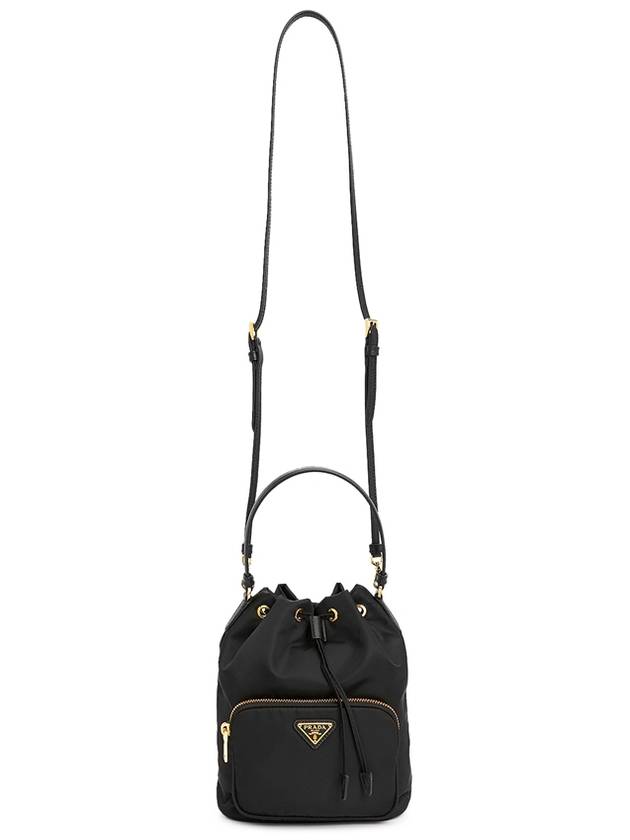 Duet Re-Nylon Bucket Bag Black Gold - PRADA - BALAAN 8