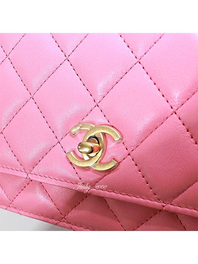 Classic WOC Gold Ball Lambskin Mini Cross Bag Pink - CHANEL - BALAAN 11