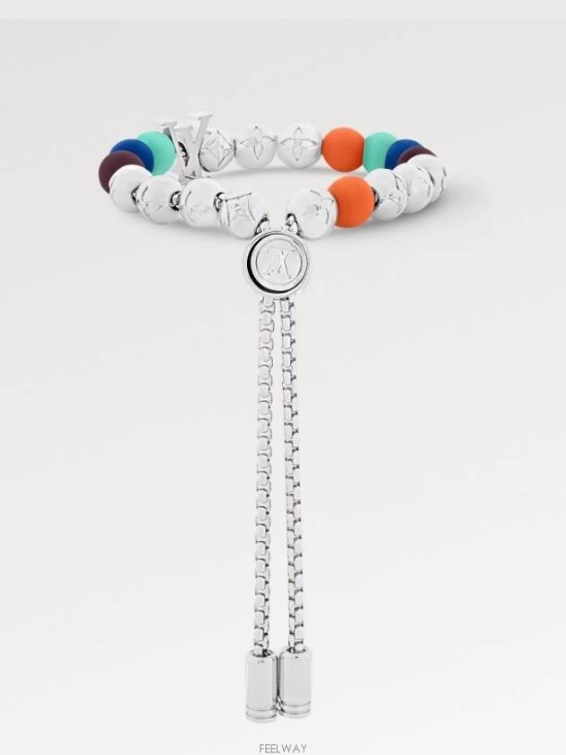 Monogram Beads Bracelet Silver - LOUIS VUITTON - BALAAN 3