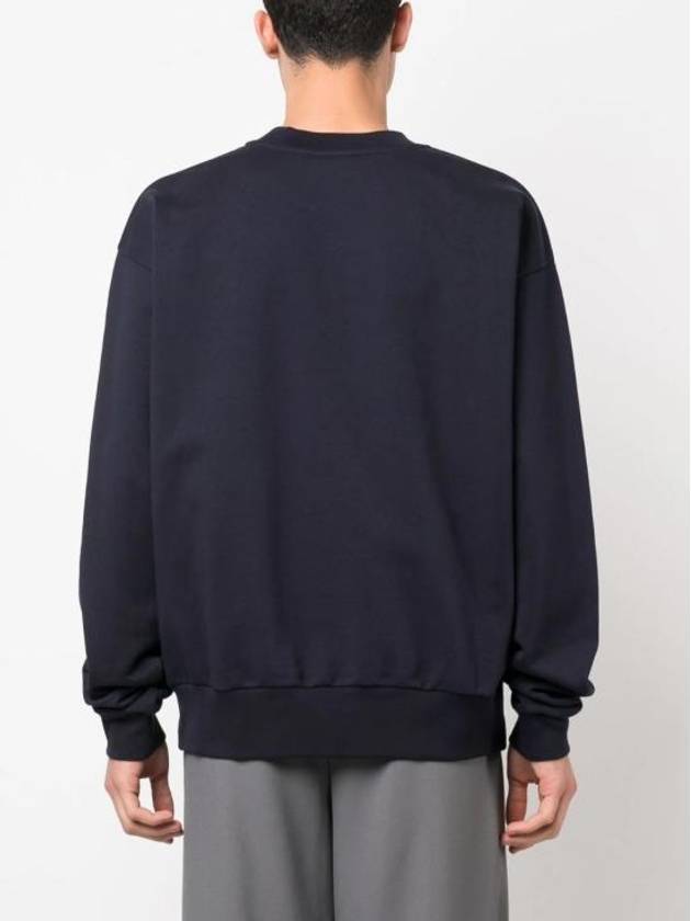 Mini Logo Organic Cotton Sweatshirt Blue Marine - MARNI - BALAAN 5