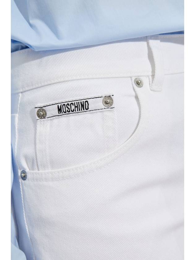 Moschino Jeans With Slightly Tapered Legs, Women's, White - MOSCHINO - BALAAN 5