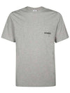 Mini Logo Printing Short Sleeve T-Shirt Grey - VETEMENTS - BALAAN 1