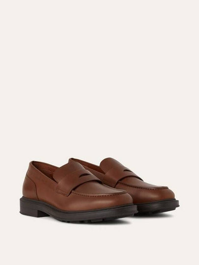 Travis Penny Leather Loafers Brown - LORO PIANA - BALAAN 2