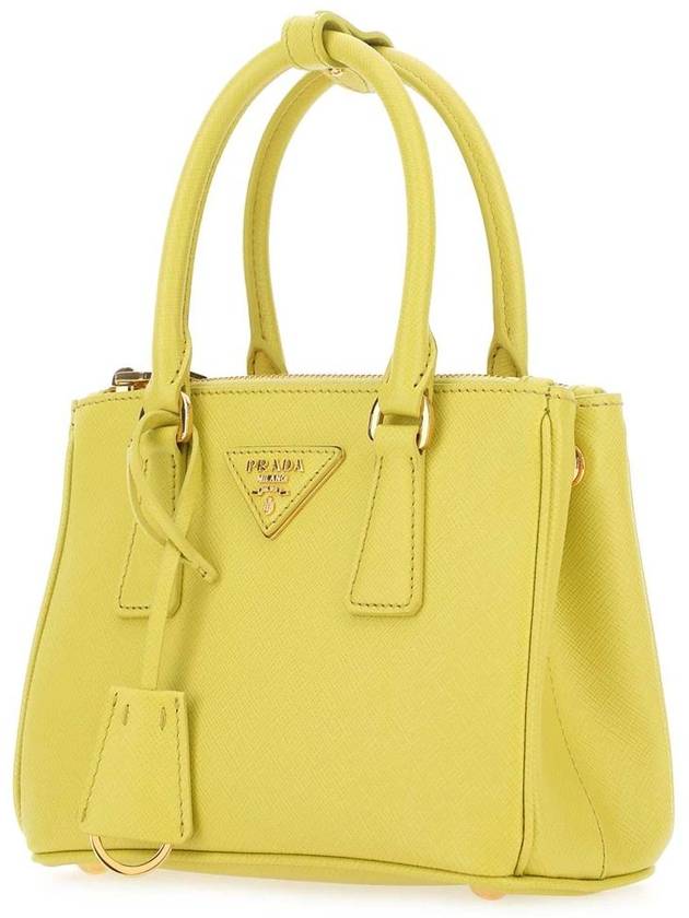 Galleria Saffiano Mini Bag Yellow - PRADA - BALAAN 3