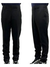 Tailored Virgin Wool Straight Pants Black - AMI - BALAAN 2