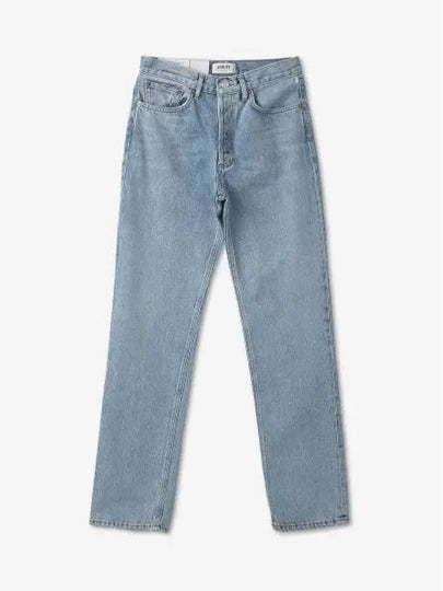 Lana Mid Rise Denim Straight Jeans Blue - AGOLDE - BALAAN 2