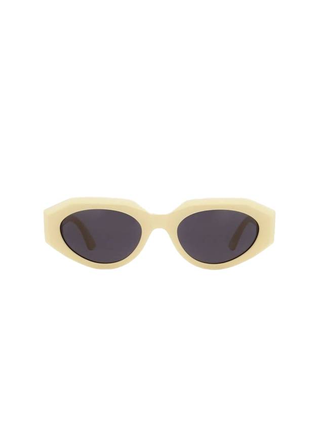 Eyewear Logo Temple Cat Eye Sunglasses Yellow - BOTTEGA VENETA - BALAAN 1