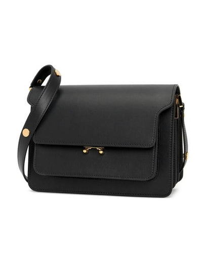 Trunk Medium Calfskin Shoulder Bag Black - MARNI - BALAAN 2