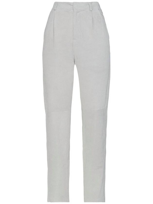 GEOGIO BRATO PELLA LEATHER light gray pants - GIORGIO BRATO - BALAAN 1