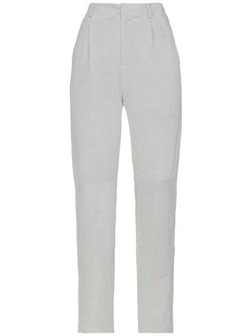 GEOGIO BRATO PELLA LEATHER light gray pants - GIORGIO BRATO - BALAAN 1