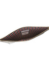 RWB Stripe Two-Tone Canvas Clutch Bag Beige Grey - THOM BROWNE - BALAAN 5