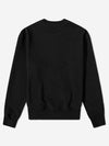 Heart Logo Patch Knit Top Black - AMI - BALAAN 3