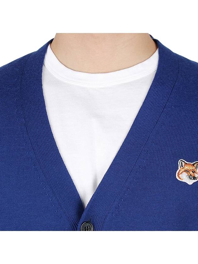 Fox Head Patch Classic Cardigan Deep Blue - MAISON KITSUNE - BALAAN 8