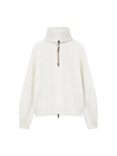 10 epoint Women s Monili Fuller Knit Zip Up Cardigan Ivory 271480 - BRUNELLO CUCINELLI - BALAAN 1